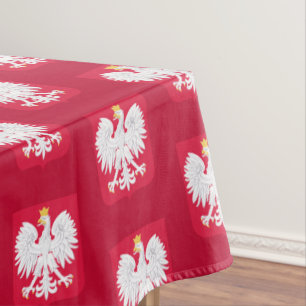 Toalha De Mesa Bandeira Polonesa Águia e Polônia