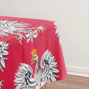 Toalha De Mesa Bandeira Polonesa Águia e Polônia