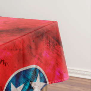 Toalha De Mesa Bandeira resistida do estado de Tennessee do
