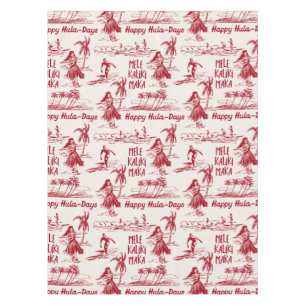 Toalha De Mesa Bandeja Holiday Hawaiian Hula Girl Toile