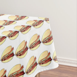 Toalha De Mesa Bao Buns Porkbelly Lotus Bun Comida Chinês