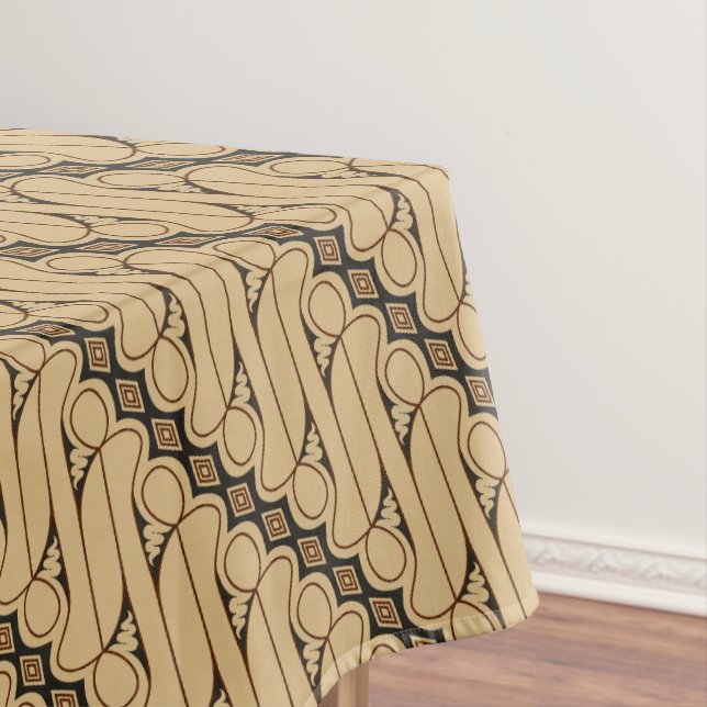 Toalha De Mesa Batik Parang, Padrão Indonésia, Javanês, Étnico (Posição Original)