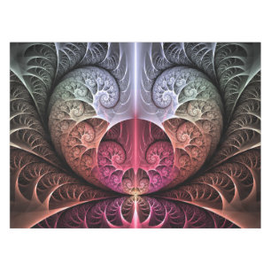 Toalha De Mesa Batimento cardíaco, Arte fractal abstrata surreal