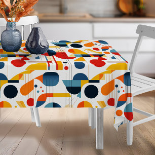 Toalha De Mesa Bauhaus Geométrico Abstrato Pattern#6 ID1068