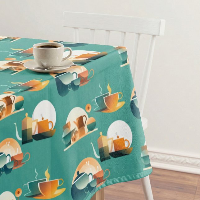 Toalha De Mesa Bauhaus Inspirou Café Retroativo (Criador carregado)