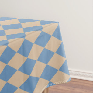 Toalha De Mesa Beachy Blue e Tan Harlequin