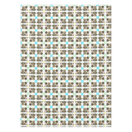 Toalha De Mesa Bebê do Cowboy e Urso do Teddy