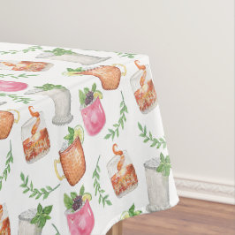 Toalha De Mesa Bebidas Mint Julep de Derby em Aquarela
