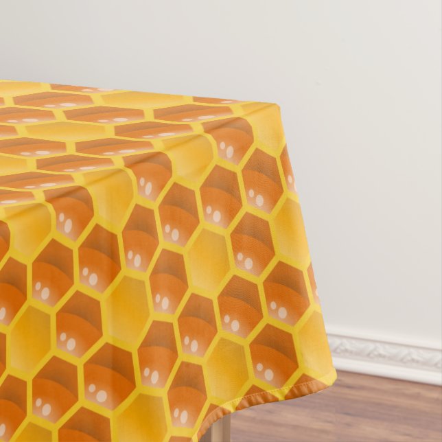 Toalha De Mesa Bee Hive Honeycomb Modelo (Posição Original)