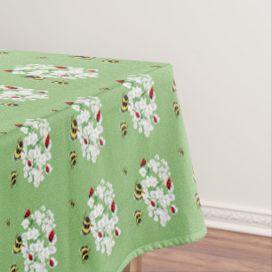 Toalha De Mesa BEES e LadyBugs - Arte de LeahG Salvar as Abelhas