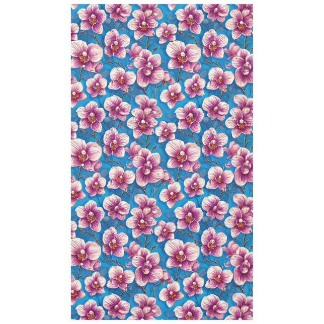 Toalha De Mesa belas flores de orquídeas (Frente)