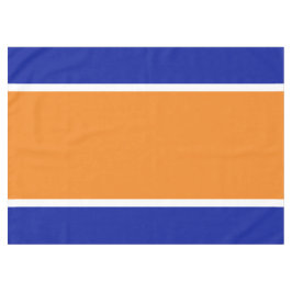 Toalha De Mesa Belo Brilho Laranja Branco Marinho Azul Strips