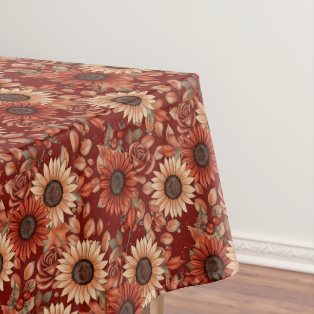 Toalha De Mesa Belos Girassóis de Outono (Posição Original)
