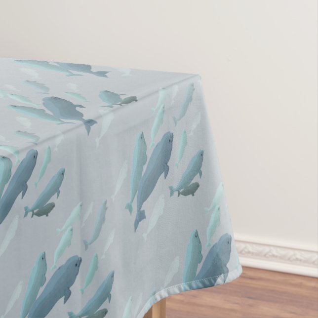 Toalha De Mesa Beluga Whale Tablecloth Art Tablecloth (Posição Original)