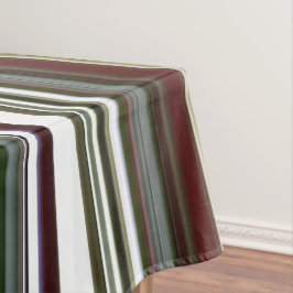 Toalha De Mesa Berry Bush Green e Red Stripe