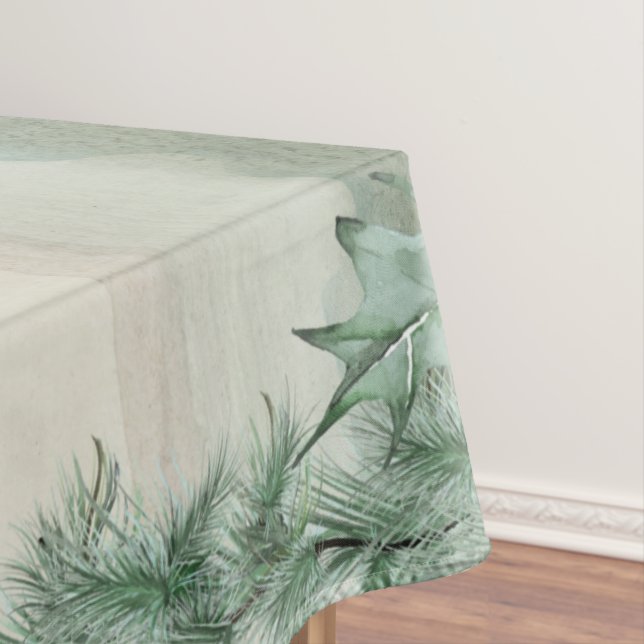 Toalha De Mesa Berry Holly Pine Tablecloth (Posição Original)