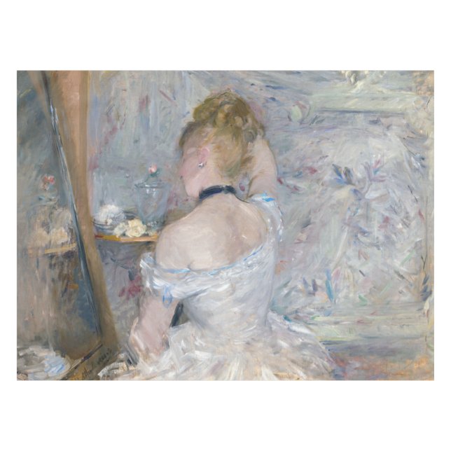 Toalha De Mesa Berthe Morisot - Mulher na sua Toilette (Frente (Horizontal))
