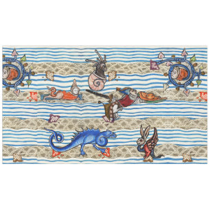 TOALHA DE MESA BESTIÁRIO MÉDIO, O MAR MONSTRA ANIMAIS FANTASMAS