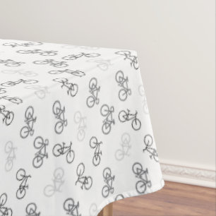 Toalha De Mesa Bicos de Cinza e preto