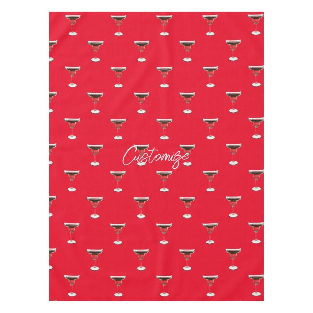 Toalha De Mesa Big Red Margarita Cocktail Beber Thunder_Cove (Frente)