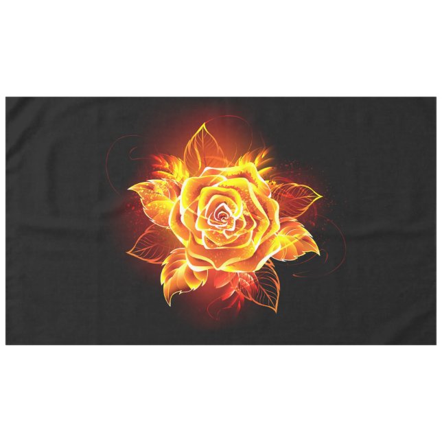 Toalha De Mesa Blooming Fire Rosa (Frente (Horizontal))