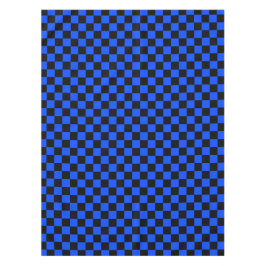 Toalha De Mesa Blue and black checkerboard pattern