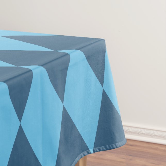 Toalha De Mesa Blue Bavaria Rhombus Flag Pattern (Posição Original)