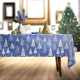 Toalha De Mesa Blue Christmas Pattern#6 ID1009