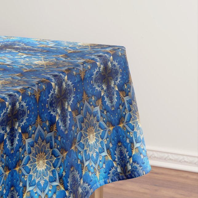 Toalha De Mesa Blue Decorative Holiday Tablecloth (Posição Original)