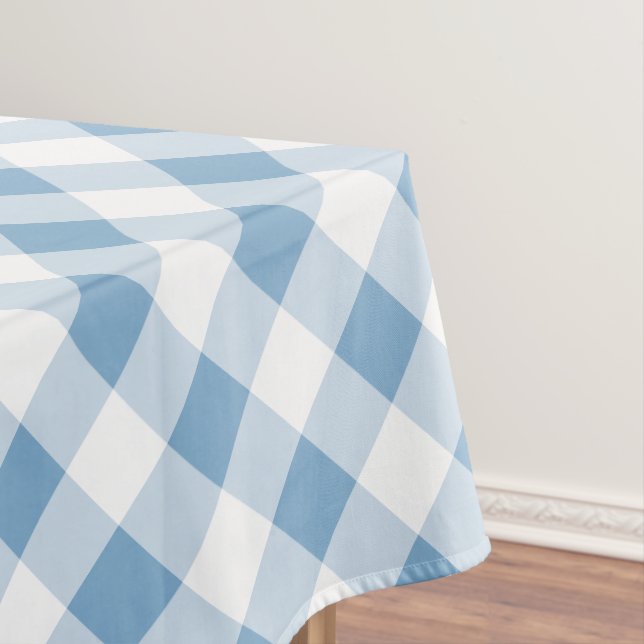 Toalha De Mesa Blue Gingham (Posição Original)