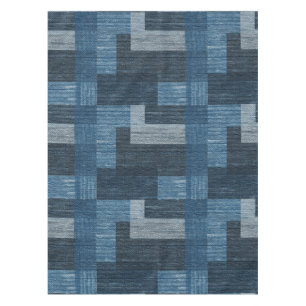 Toalha De Mesa Blue Jean patch Work