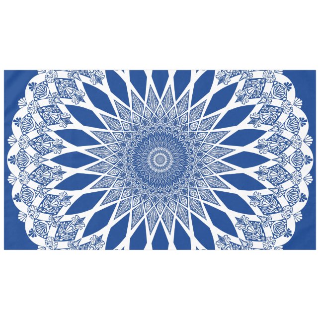 Toalha De Mesa Blue Pacific Tristyns Mandala (Frente (Horizontal))