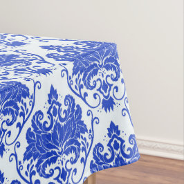 Toalha De Mesa Blue Royal Damask
