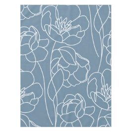 Toalha De Mesa Blue White Modern Wildflower