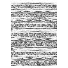 Toalha De Mesa Boho Ethnic Tablecloth - Preto Tribal e Branco