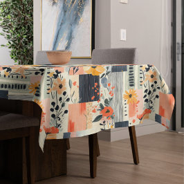 Toalha De Mesa Boho Floral Patchwork Kitchen