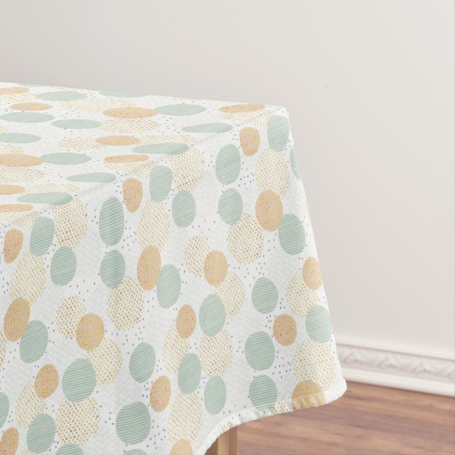 Toalha De Mesa Boho Green e Dourado Natal (Posição Original)