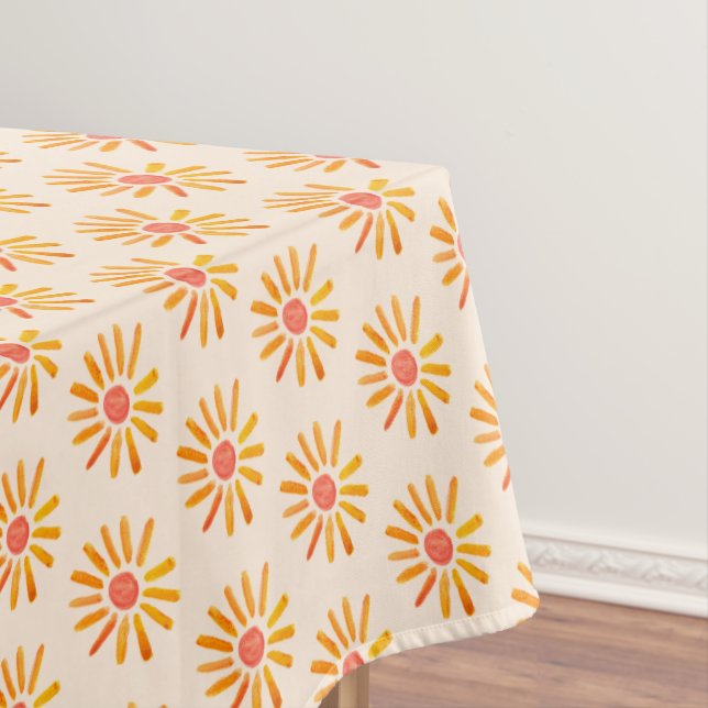 Toalha De Mesa Boho Sun Birthday Chá de fraldas Sexo Menina Neutr (Posição Original)