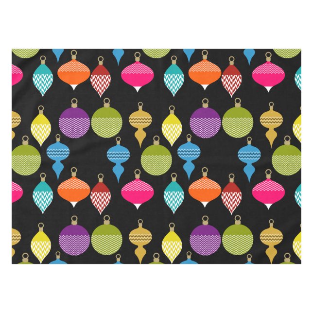 Toalha De Mesa Bola decorativa de Natal Retroativo (Frente (Horizontal))