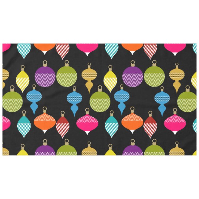 Toalha De Mesa Bola decorativa de Natal Retroativo (Frente (Horizontal))