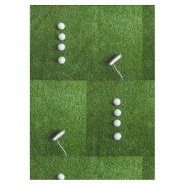 Toalha De Mesa Bolas de golfe estão na grama verde