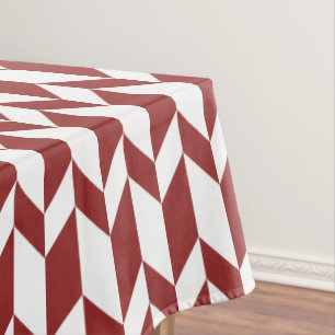 Toalha De Mesa Bold Duas Setas Clínicas com Traço Vermelho Branco