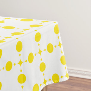 Toalha De Mesa Bolinhas amarelas, padrão de Bolinhas, pontos, pon