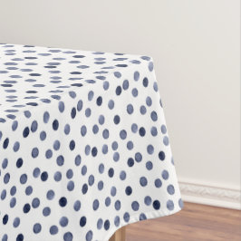 Toalha De Mesa Bolinhas azul .