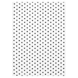 Toalha De Mesa Bolinhas brancas clássicas pretas