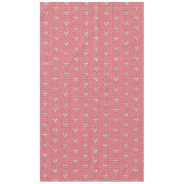 Toalha De Mesa Bolinhas e Arcos Estilo Retro Branco Preto Rosa