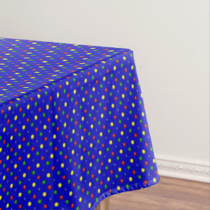 Toalha De Mesa BOLINHAS PRIMÁRIAS AZUL-52x70 TABLECLOTH