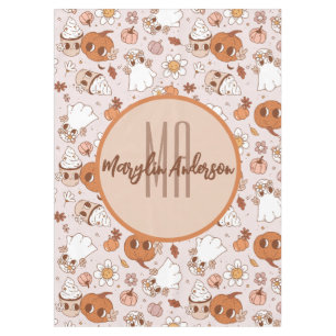 TOALHA DE MESA BOMBEIROS E FANTASMAS DE RETRO-GROOVY