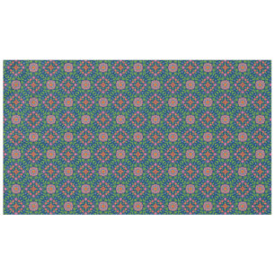 Toalha De Mesa Bonito Floral Rangoli na Tablecloth Azul Profundo