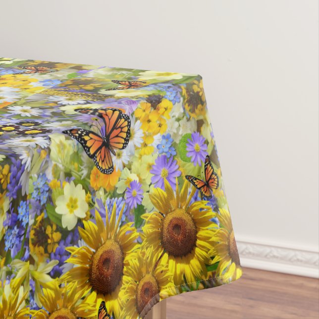 Toalha De Mesa Borboleta de girassol Tablecloth (Posição Original)